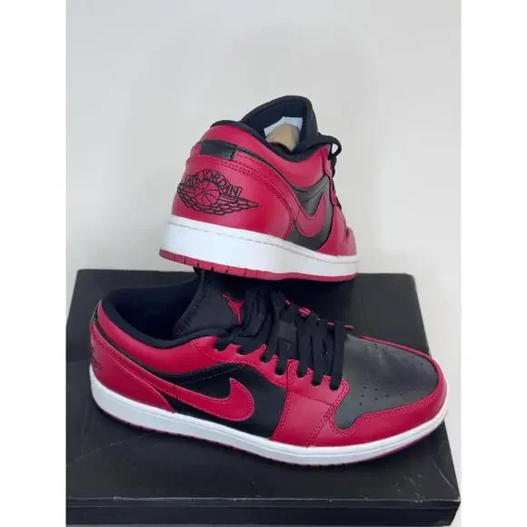 Air Jordan 1 Low Reverse Bred | gym Red Men 9 - Picture 5 of 7